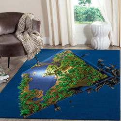 Minecraft Area Rug Living Room Rug Home Decor Video Game Gfd 1912065