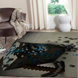 Minecraft Area Rug Living Room Rug Home Decor Video Game Gfd 1912068