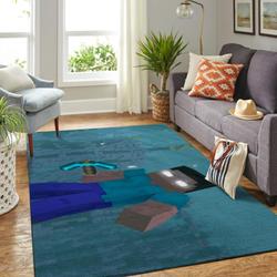 Minecraft Area Rug Living Room Rug Home Decor Video Game Gfd 19120723