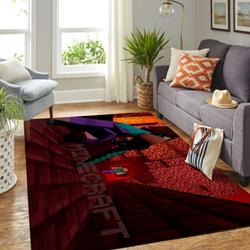 Minecraft Area Rug Living Room Rug Home Decor Video Game Gfd 1912073