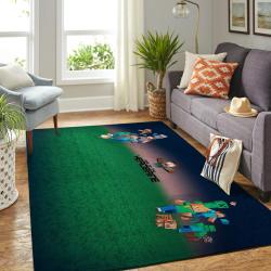 Minecraft Area Rug Video Game Carpet Gamer Living Room Rugs Rug Regtangle Carpet Floor Decor Home Decor V201