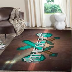 Minecraft Area Rug Video Game Carpet Gamer Living Room Rugs Rug Regtangle Carpet Floor Decor Home Decor V216