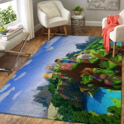 Minecraft Area Rug Video Game Carpet Gamer Living Room Rugs Rug Regtangle Carpet Floor Decor Home Decor V225