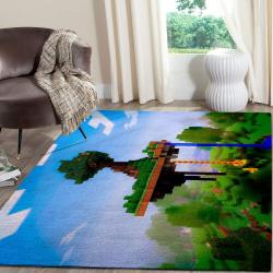 Minecraft Area Rug Video Game Carpet Gamer Living Room Rugs Rug Regtangle Carpet Floor Decor Home Decor V239
