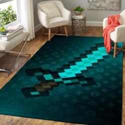 Minecraft Area Rug Video Game Carpet Gamer Living Room Rugs Rug Regtangle Carpet Floor Decor Home Decor V242