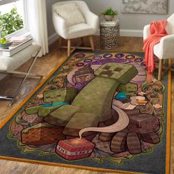 Minecraft Area Rug Video Game Carpet Gamer Living Room Rugs Rug Regtangle Carpet Floor Decor Home Decor V250