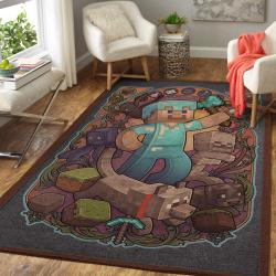 Minecraft Area Rug Video Game Carpet Gamer Living Room Rugs Rug Regtangle Carpet Floor Decor Home Decor V251