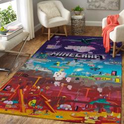 Minecraft Area Rug Video Game Carpet Gamer Living Room Rugs Rug Regtangle Carpet Floor Decor Home Decor V253