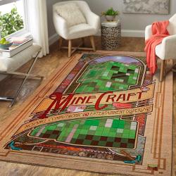 Minecraft Area Rug Video Game Carpet Gamer Living Room Rugs Rug Regtangle Carpet Floor Decor Home Decor V255