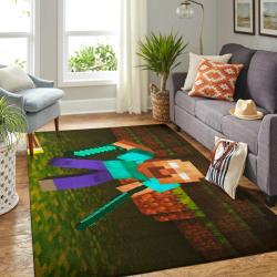Minecraft Area Rug Video Game Carpet Gamer Living Room Rugs Rug Regtangle Carpet Floor Decor Home Decor V256