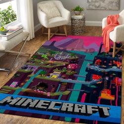 Minecraft Area Rug Video Game Carpet Gamer Living Room Rugs Rug Regtangle Carpet Floor Decor Home Decor V263