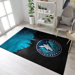 Minnesota Timberwolves Nba 1 Area Rug Living Room Bedroom Rug Regtangle Carpet