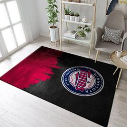 Minnesota Twins Area Rug Mlb Baseball Team Logo Home Decor Living Room Rug 1