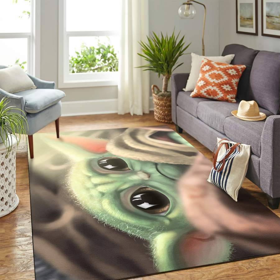 Yoda Character Star Wars Movie Area Rug Living Room Rug Home Decor Rcdd81F30873
