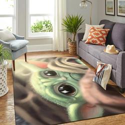 Yoda Character Star Wars Movie Area Rug Living Room Rug Home Decor Rcdd81F30873