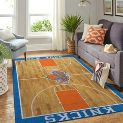 NBA New York Knicks  Football Team Logo Carpet Home Decor Area Rug Living Room