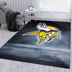 Minnesota Vikings Football Nfl 16 Living Room Bed Room Rug Regtangle Carpet