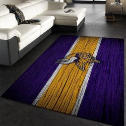 Minnesota Vikings Football Nfl 19 Living Room Bed Room Rug Rug Regtangle Carpet