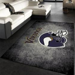 Minnesota Vikings Football Nfl 23 Living Room Bed Room Rug Regtangle Carpet