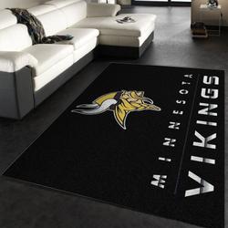Minnesota Vikings Football Nfl 7 Living Room Bed Room Rug Regtangle Carpet
