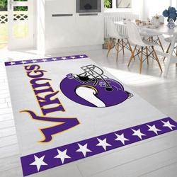 Minnesota Vikings Football Nfl 9 Living Room Bed Room Rug Regtangle Carpet