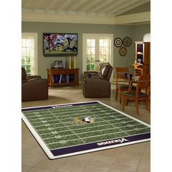 Minnesota Vikings Nfl Homefield Rectangle Living Room Rug Regtangle Carpet