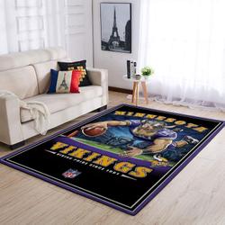 Minnesota Vikings Nfl Team Pride Rectangle Living Room Rug Regtangle Carpet