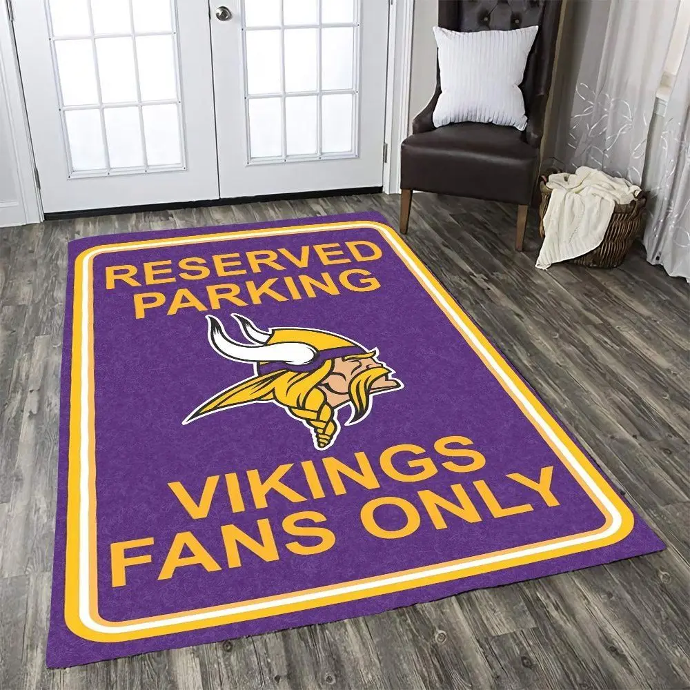 NFL Minnesota Vikings Parking Sign Dhcld1109 Rug Living Room Rug Home Decor