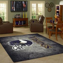 Minnesota Vikings Rug Football Rug Rug Regtangle Carpet Floor Decor Home Decor