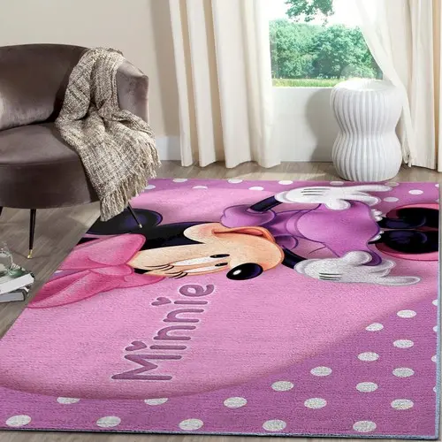 Minnie Mouse Area Rug Living Room Rug Home Decors Disney Movies Living Room