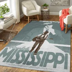 Mississippi Blues Music Artwork Art For Fans Area Rug Living Room Carpet Rug Regtangle Carpet Floor Decor Home Decor