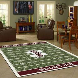 NCAA Mississippi State Bulldogs Living Room Carpet Rug Regtangle Carpet V17227 2