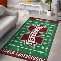 NCAA Mississippi State Bulldogs Living Room Rugs Rug Regtangle Carpet V17228