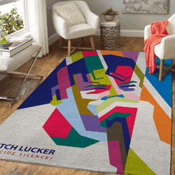 Mitch Lucker Music Art For Fans Area Rug Living Room Carpet Rug Regtangle Carpet Floor Decor Home Decor
