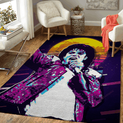 Mj 80S Retro Music Art For Fans Area Rug Living Room Carpet Rug Regtangle Carpet Floor Decor Home Decor