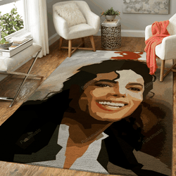 Mj King Of Pop Music Art For Fans Area Rug Living Room Carpet Rug Regtangle Carpet Floor Decor Home Decor