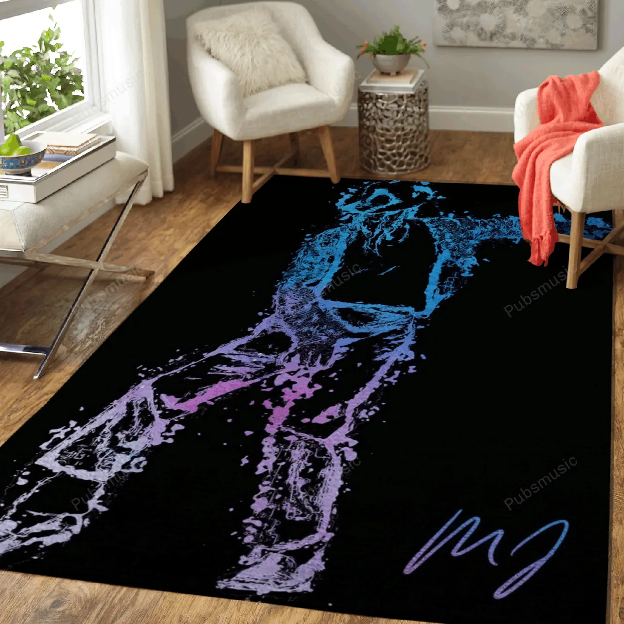 Mj Music Art For Fans Area Rug Living Room Carpet Rug Regtangle Carpet Floor Decor Home Decor