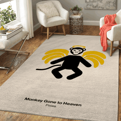 Monkey Gone To Heaven Music Art For Fans Area Rug Living Room Carpet Rug Regtangle Carpet Floor Decor Home Decor