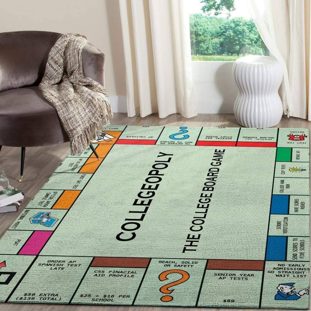 Monopoly Area Rug Gaming Carpet Gamer Living Room Rugs Rug Regtangle Carpet Floor Decor Home Decor V11236