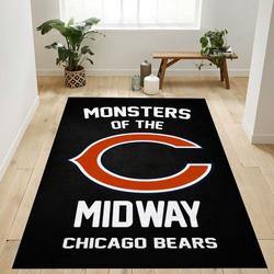Monsters Of The Midway Nfl 2 Area Rug Living Room And Bed Room Rug Rug Regtangle Carpet Floor Decor Home Decor