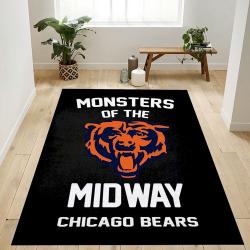Monsters Of The Midway Nfl Team Logo Rug Living Room Rug Home Decor Fl