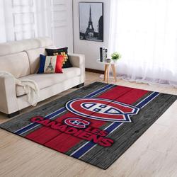 Montr©Al Canadiens Nhl Area Rugs Team Logo Living Room Carpet Sports Rug Regtangle Carpet Floor Decor Home Decor