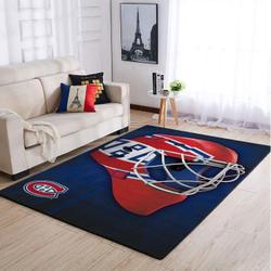 Montr‚©Al Canadiens Nhl Area Rugs Team Logo Mask Style Living Room Carpet Sports Rug Regtangle Carpet Floor Decor Home Decor