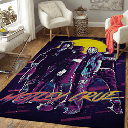 Motley Crue Music Worldwide Art For Fans Area Rug Living Room Carpet Rug Regtangle Carpet Floor Decor Home Decor