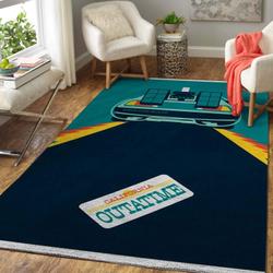 Movie Fans Back To The Future Delorean Area Rug Movie Home Decor Home Beauty