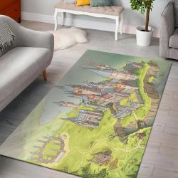 Movie Harry Potter Hogwarts Castle Rug Living Room Rug Home Decor V1