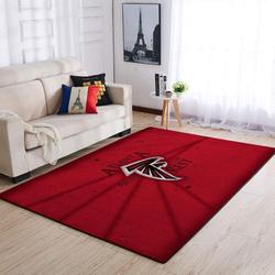 NFL Atlanta Falcons Team Logo Rug Living Room Rug Home Decor Area Rug