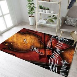 Music And Violin Rectangle Rug 5 Tl Area Rug Living Room Carpet Rug Regtangle Carpet Floor Decor Home Decor