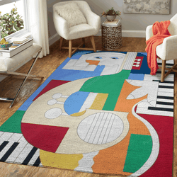 Music Energy Art Paintings Vertical Art For Fans Area Rug Living Room Carpet Rug Regtangle Carpet Floor Decor Home Decor