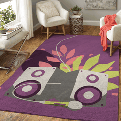 Music Festival Illustrations Art For Fans Area Rug Living Room Carpet Rug Regtangle Carpet Floor Decor Home Decor